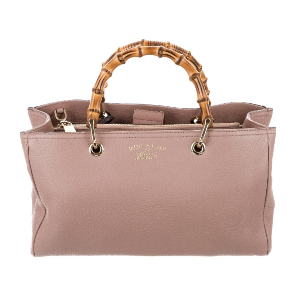 Gucci small bamboo shopper tote.